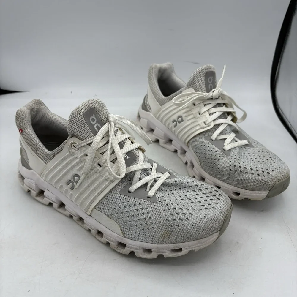 On Shoes Womens Size 8.5 Cloudswift Glacier White Gray Walk Run 41.99579 Sneaker